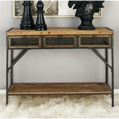 metal consol boxes|wayfair metal console table.